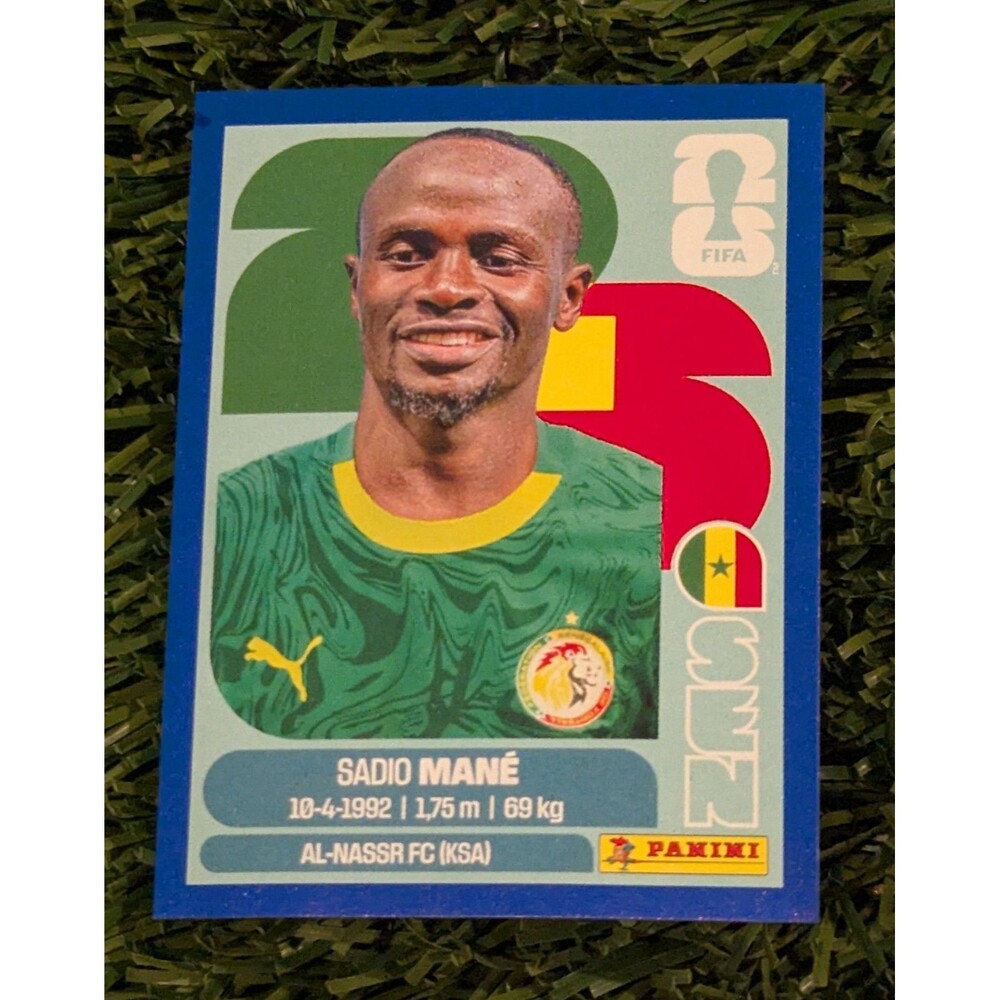 Sadio Mane 2026 Panini FIFA World Cup Sticker Blue Parallel #SEN15 Senegal